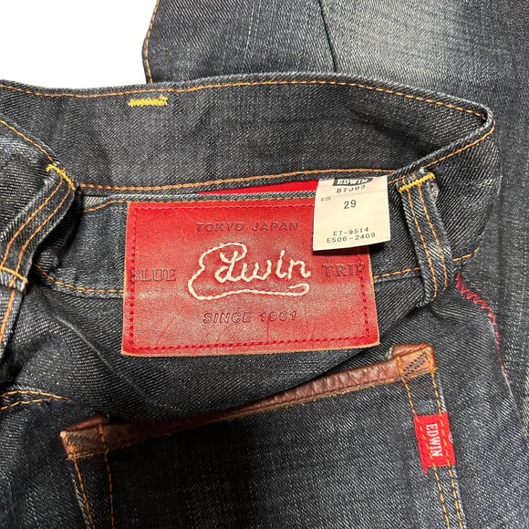 EDWIN STRUT MENS BLUE TRIP BTJ03 TOKYO‎ JAPAN DENIM JEANS SIZE 29 - Picture 2 of 6